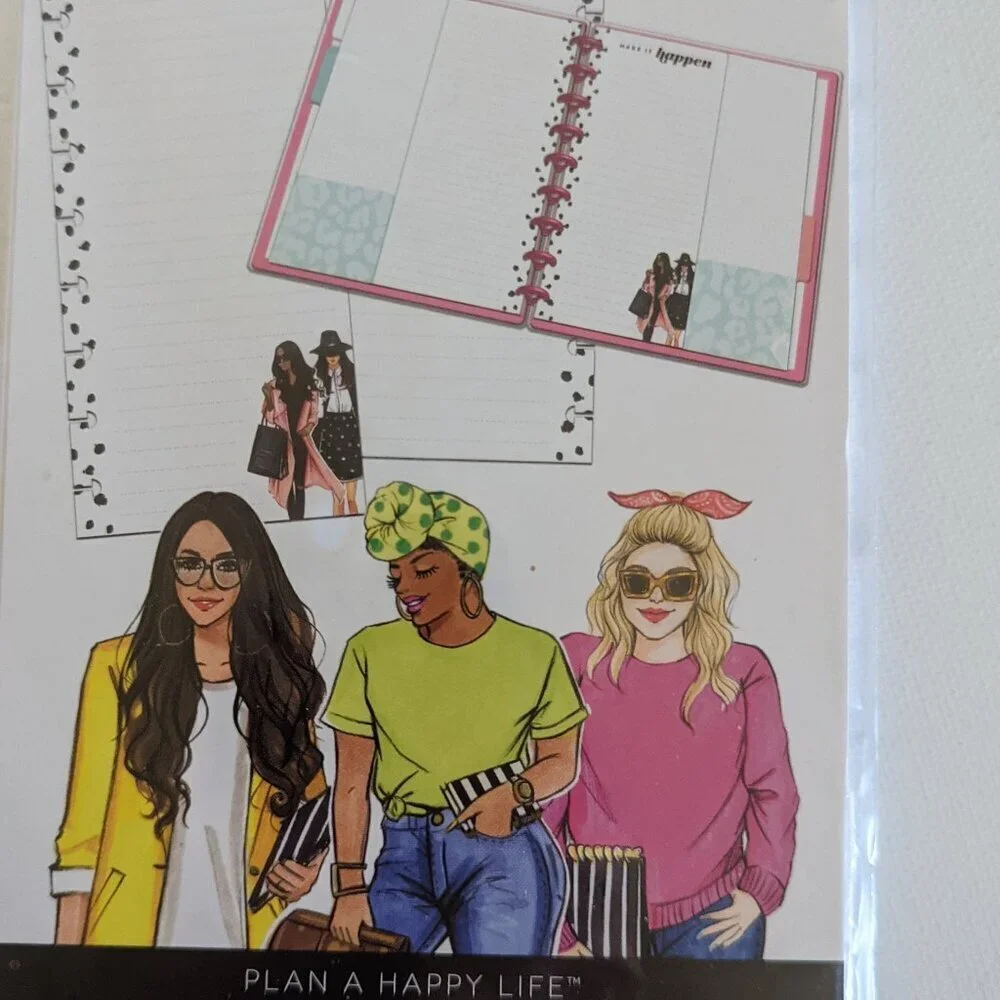 NWT Happy Planner Rong Rong 'Make It Happen' 60 Classic Half Sheet Paper Fashion